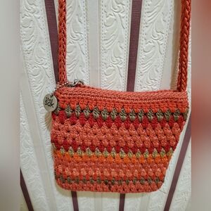 The Sak Striped Crochet Crossbody Bag